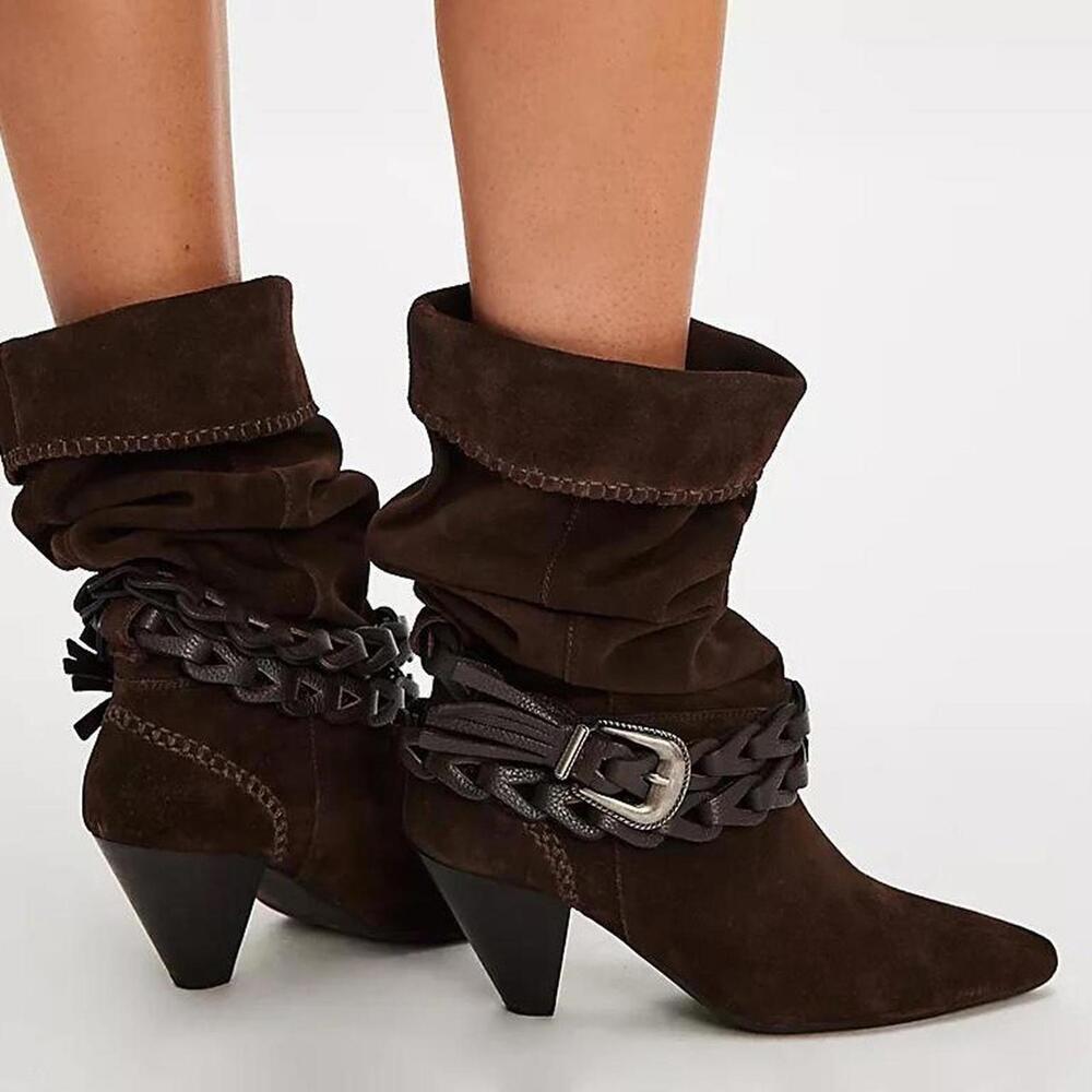 Free People Bridget Belt Slouch Boots - Picture 2 of 10